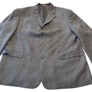 Gianfranco Ruffini | Mens 48 R | Gray Wool Silk Blend Sport Coat Blazer | Italy
